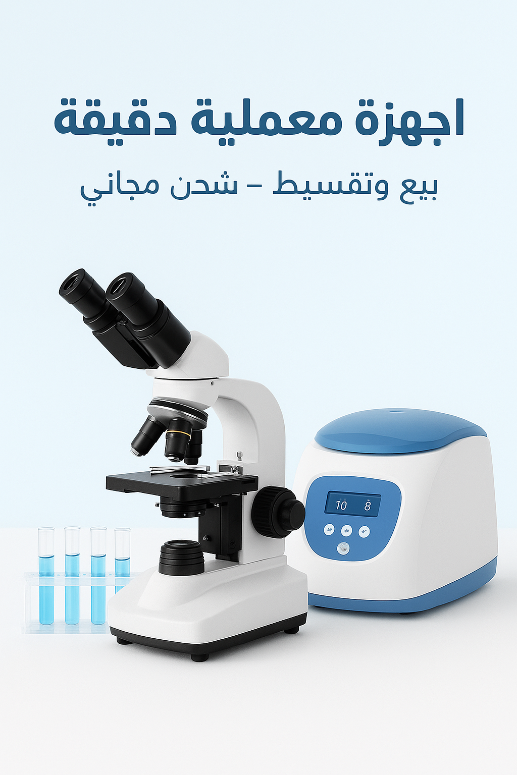 Microscopes & Centrifuges — أجهزة معملية عالية الجودة للبيع والتقسيط
